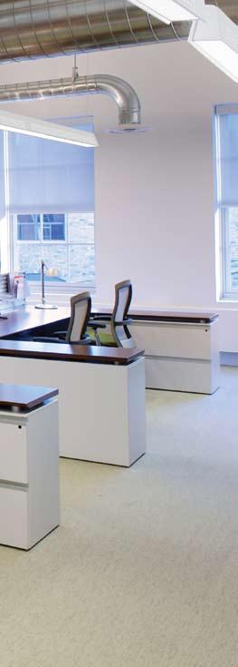 12 13 Works for workstations. Visual comfort, refined design and maximum energy savings.