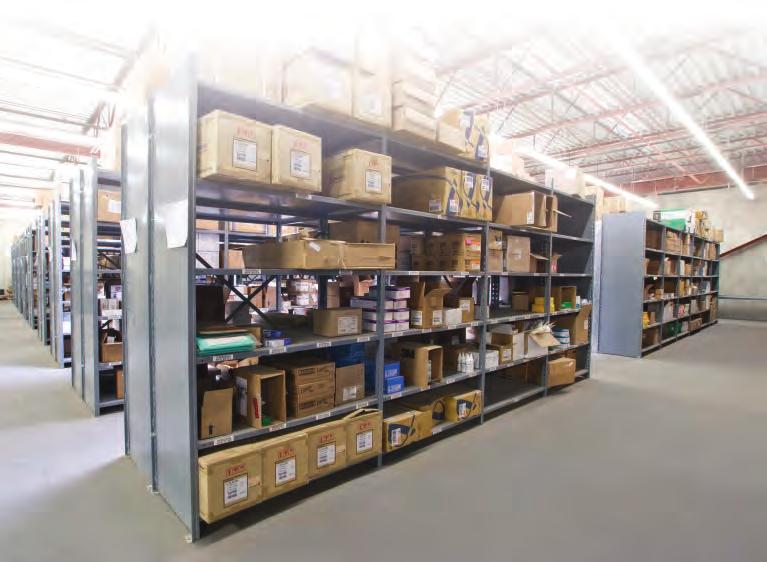 18 MetalWare Shelving M METALWARE SHELVING Interlock No-Bolt shelving is among the most rigid in the industry.