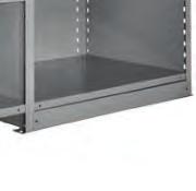Bin Dividers Enables shelves to be 4 divided 9. Bolt-On Base Plate Provides extra stability 10.