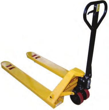 26 Pallet Trucks & Lifts PALLET TRUCKS & LIFTS Pallet Truck Budget conscious with a 5,000 lbs.