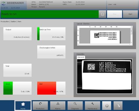Seidenader Track&Trace Solutions Item Expert Software Features Support of different vision systems Seidenader