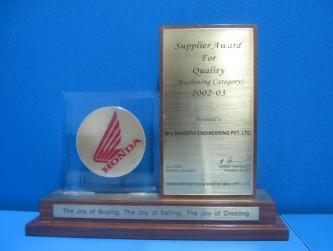 (Machining) 2003-04 Award for QCDDM