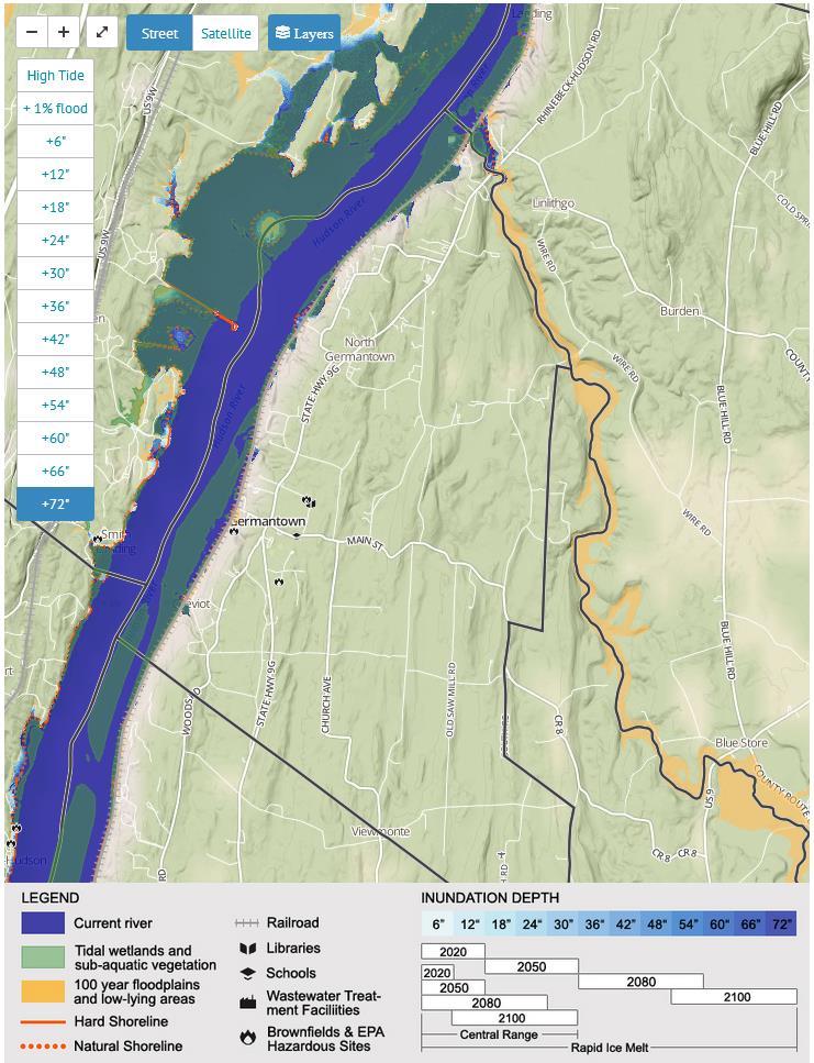 http://www.scenichudson.org/slr/mapper What is in a Climate Summary?
