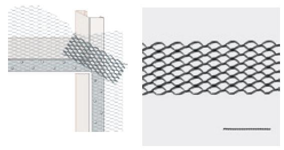 Striplath Striplath is galvanized, diamond mesh lath, produced in 4 and 6 wide strips with smooth edges.