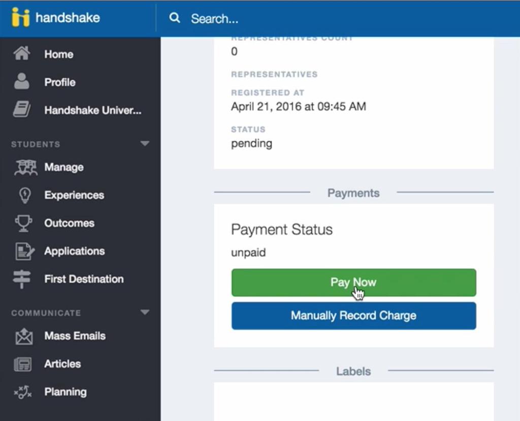 What does the full payment flow look like? Step 1: User visits the payments enabled page.