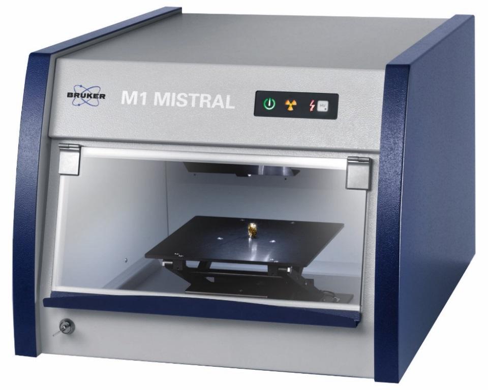 M1 MISTRAL Key Features Benchtop small spot XRF spectrometer Full protection unit with German type approval (D) Element range from K to U Collimator changer (0.1-1.