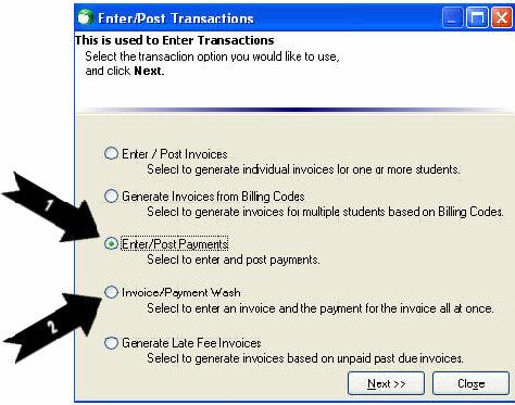 Entering and Posting Payments HeadMaster Billing posts payments by family. If a family has more than one child in the school, the family pays one combined bill.
