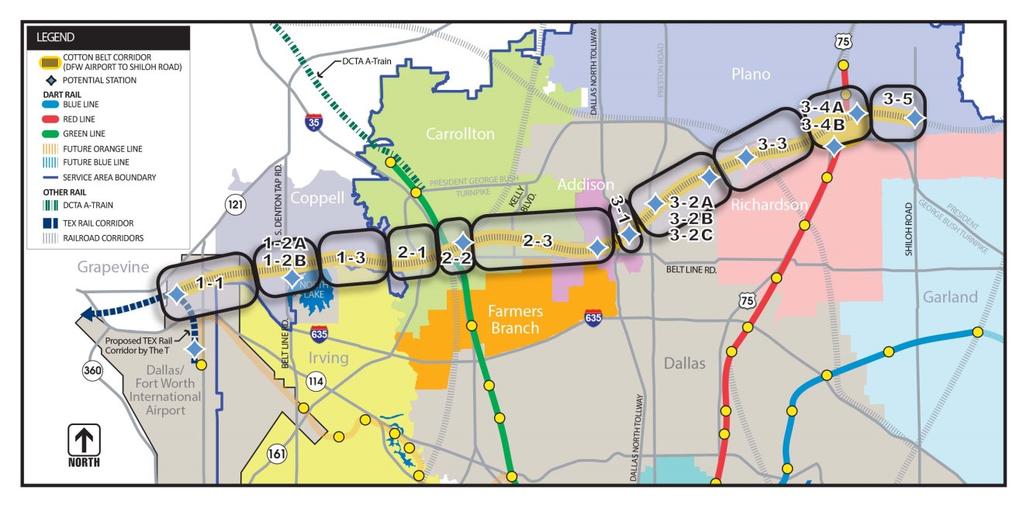 4.0 AFFECTED ENVIRONMENT This section characterizes existing safety and security conditions for pedestrians, motorists, and the surrounding community along the Cotton Belt Corridor.