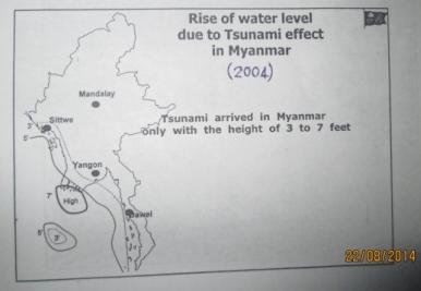 (3) The detailed study of sea level rise at the Ayeyarwady delta which is designated as one of the severe affected zones in Asia should be paid attention.