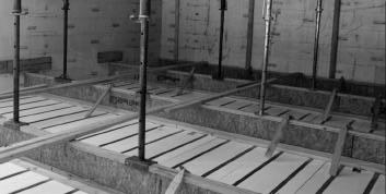 - Shoring must be on solid, spreader footing or concrete pad - If permanent joists will be supporting Lite-Deck sections, they must be designed by structural engineer, to support the combined dead