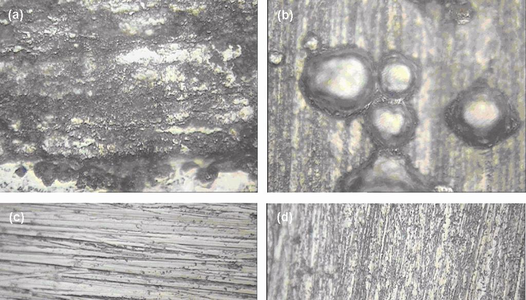 188 INDIAN J. CHEM. TECHNOL., MAY Fig. 7 Metallurgical micrographs of carbon steel samples when exposed to C.W.