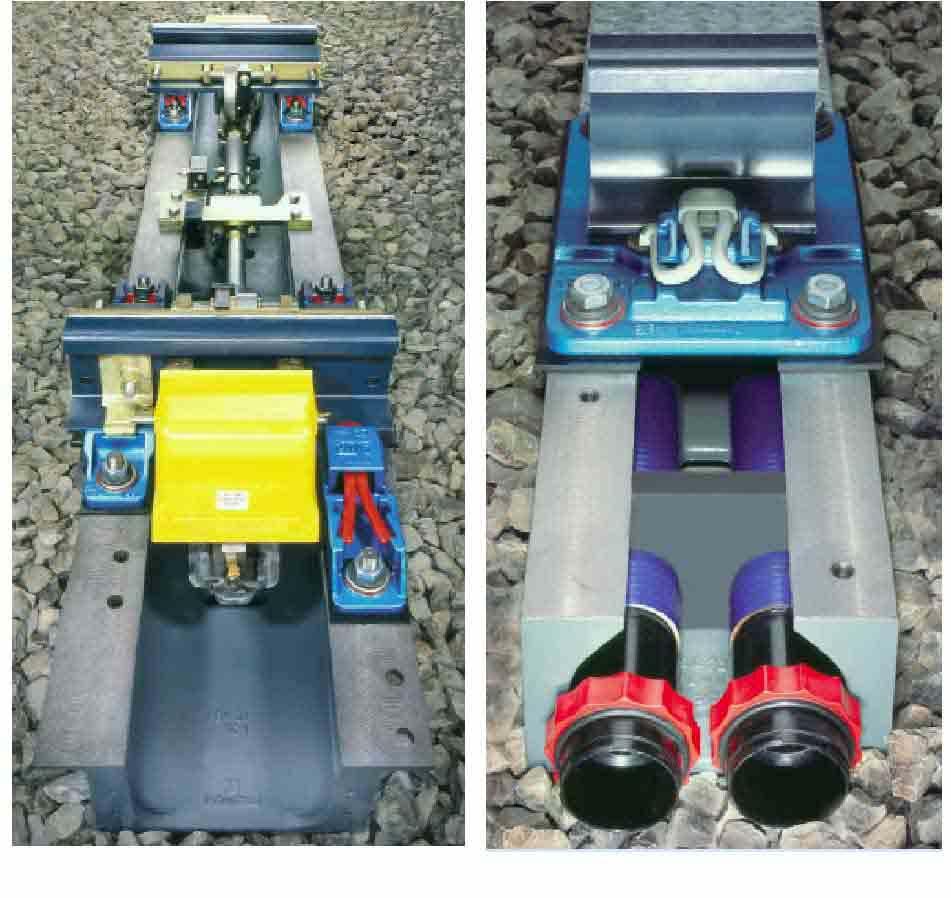 2.4. Continues embedding of turnouts in ballast by using hollow steel sleeper The continues elasticity in track is a very important item, which is very difficult to fulfil in turnouts due to the