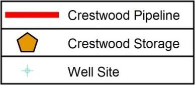 Crestwood NE Natural Gas Storage & Transport Assets Stagecoach MSQ: 21.4 Bcf MDWQ: 500 mmcf/d MDIQ: 250 mmcf/d Seneca Lake MSQ: 1.