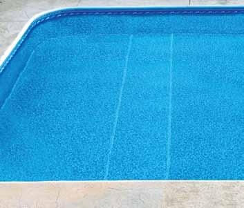 Standard pool liners present visible lines on the pool floor at the seams which ultimately detract from the beauty of the pool.