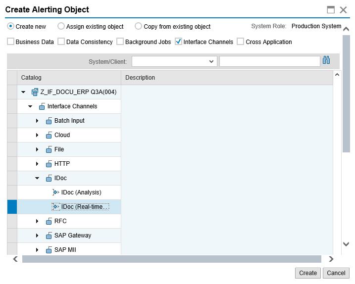 Select Monitoring Template Interface Channels area is sorted by available Interface Types and