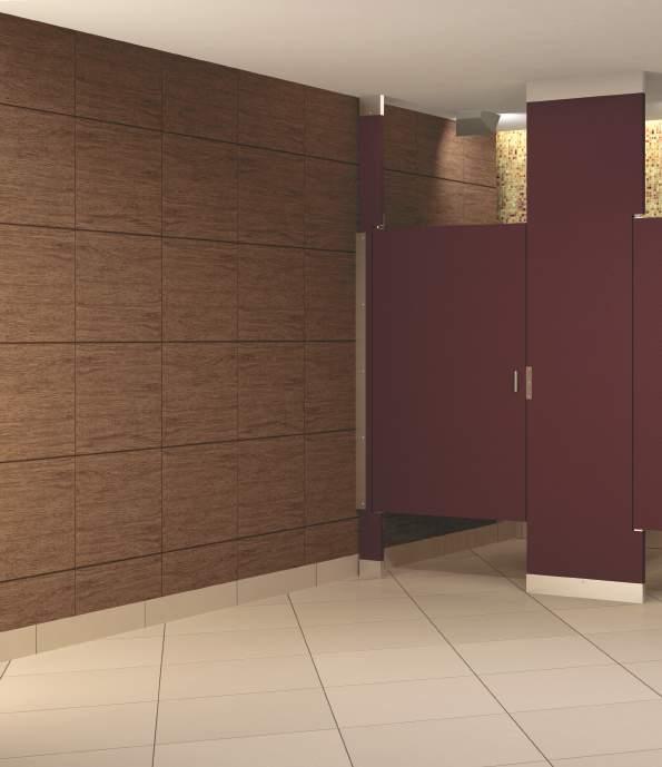adds SUPERIOR STRENGTH Hiny Hiders Partitions Color: Mahogany,