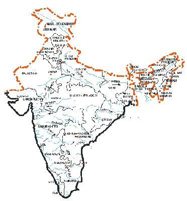 Spatial Distribution of Rainfall Rajasthan Rainfall < 100 mm Central India Moderate rainfall North-East, Very