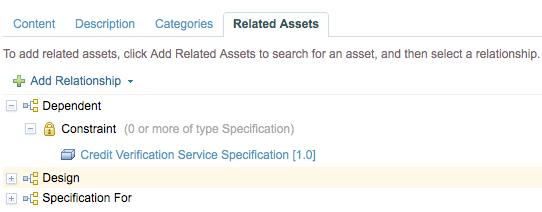 Creating and updating related assets Related assets are