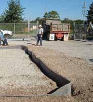 Staple to stakes or lean against rebar. 4. Granular Bentonite can be put in the trench at the bottom of the Barrier Boom.