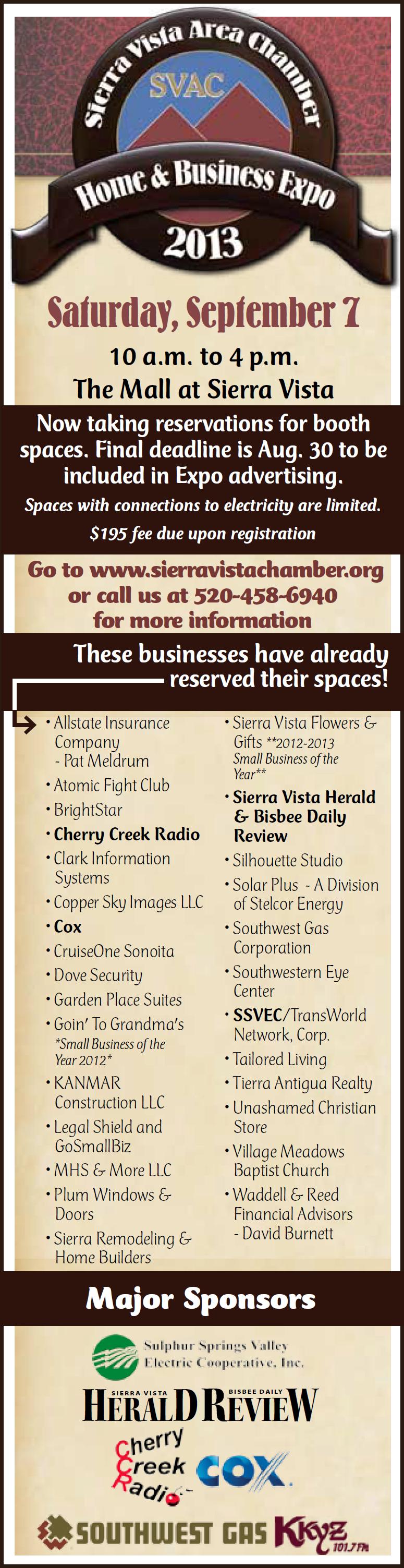 Jan-Dec Business At Twilight Sponsorship: $100 Exposure on Chamber s website, Facebook page and Twitter account.