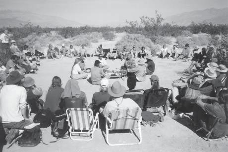 Figure 2 The Wilderness Guides Council evolved from an initial meeting of 26 vision quest and rite of passage guides in 1988 to a membership of 150 in 1998 with an annual 3-day conference (photo by