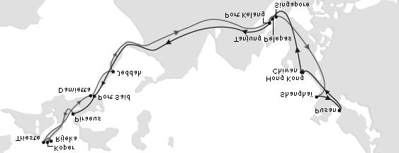 The container line between Asia and North Adriatic is supplying markets in Slovenia, Slovakia, the Czech Republic, Austria, south Germany, Serbia, Bosnia and Herzegovina, Hungary and Croatia.