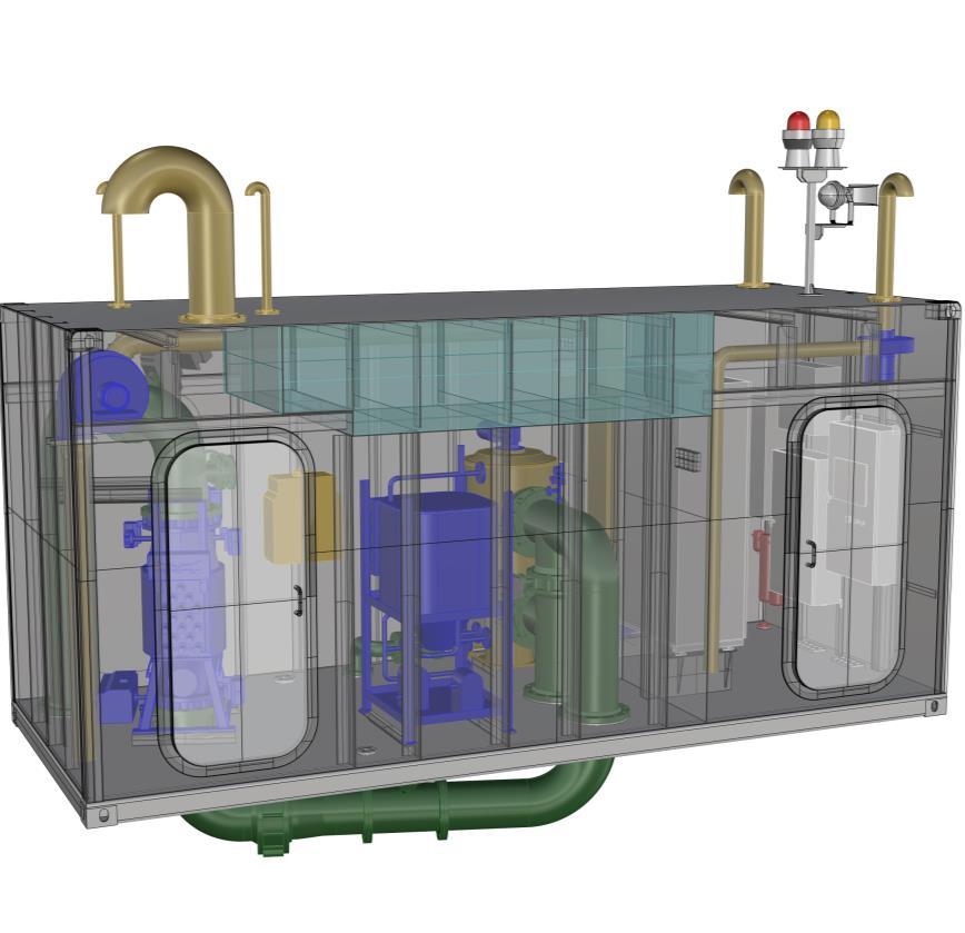 DECK MODULE APPROACH Simple, Standard, Robust Self-contained unit Readily transportable Custom designed & fabricated to ABS & USCG rules Self-Sufficient System Contains all systems & outfitting of