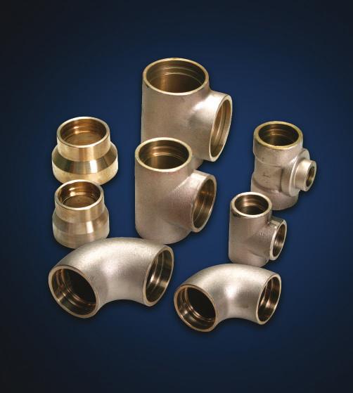 Fittings CAPILLARY FITTINGS FOR CUPRO NICKEL & ALUMINUM BRASS PIPE SOCKET WELDING TYPE FITTINGS FOR COPPER & COPPER ALLOY 1/2, 3/4, 1, 1.1/4, 1.1/2, 2, 2.