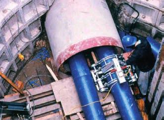 frequently associated with open cut pipe laying methods in urban areas; or simply to provide a permanent underground tunnel construction.