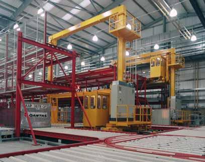 located in both manufacturing and in the realisation of materials handling