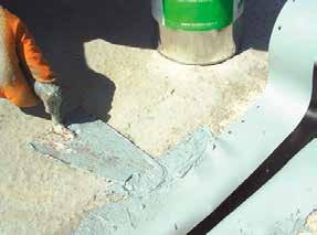 The area waterproofing was completed with the mineral based, crystallizing waterproofing slurry KÖSTER NB 1 Grey.