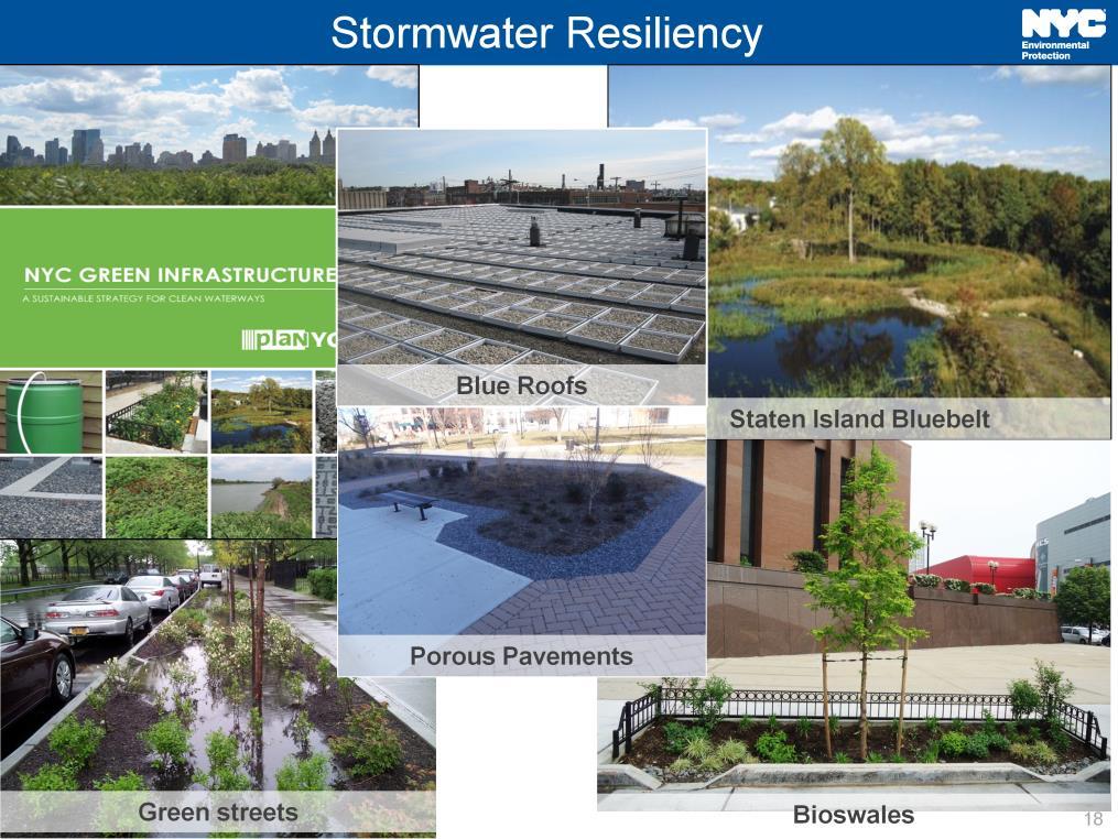 As New York City s wastewater and stormwater system are intricately linked, our study also included stormwater resiliency.