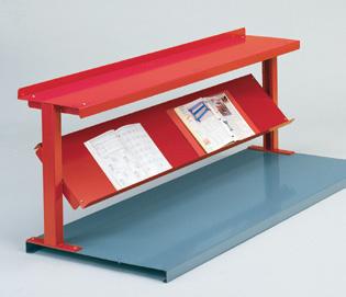 Workcenter Accessories Production Boosters Can be used on any work bench Hands off use for manuals and instruments Shelves adjust to any angle, tip toward front or