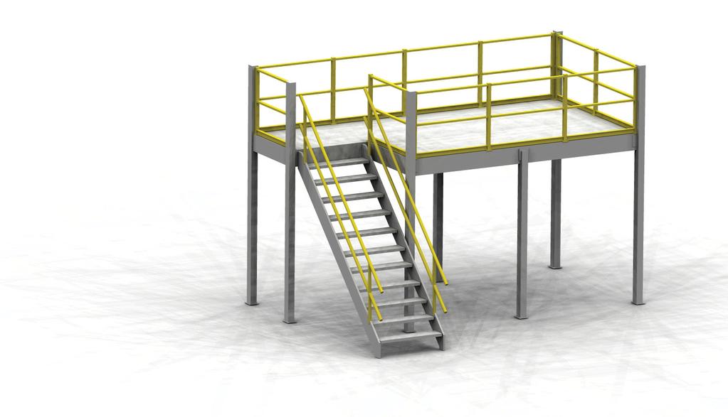 Mezzanines Mezzanines need more space, but don t want to move or add on? Double or triple your floor space with Equipto pre-fabricated mezzanines!