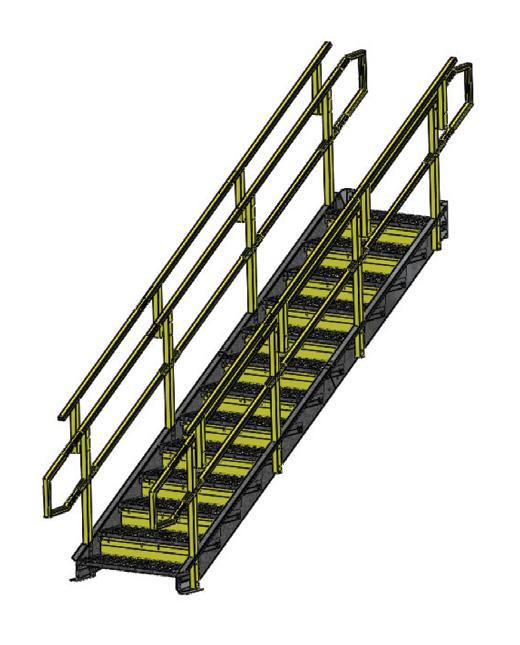 Stairways OSHA Stairways Rise Run 24 Tread 30 Tread 36 Tread 48 Tread Min/Max Min/Max Width Width Width Width Part No.