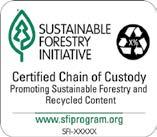 certifications forest management certification, fiber sourcing certification and chain-of-custody certification.