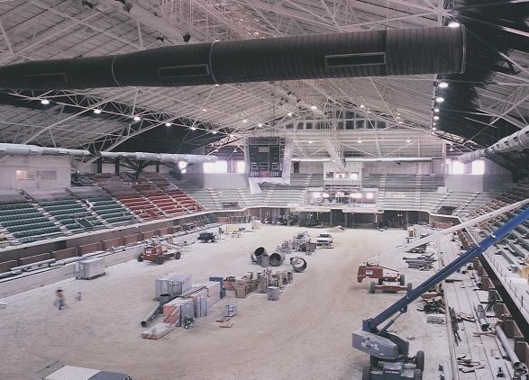 Heart of Texas Arena Waco, Texas Round duct and fittings