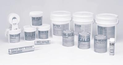 bonding materials for sealing duct