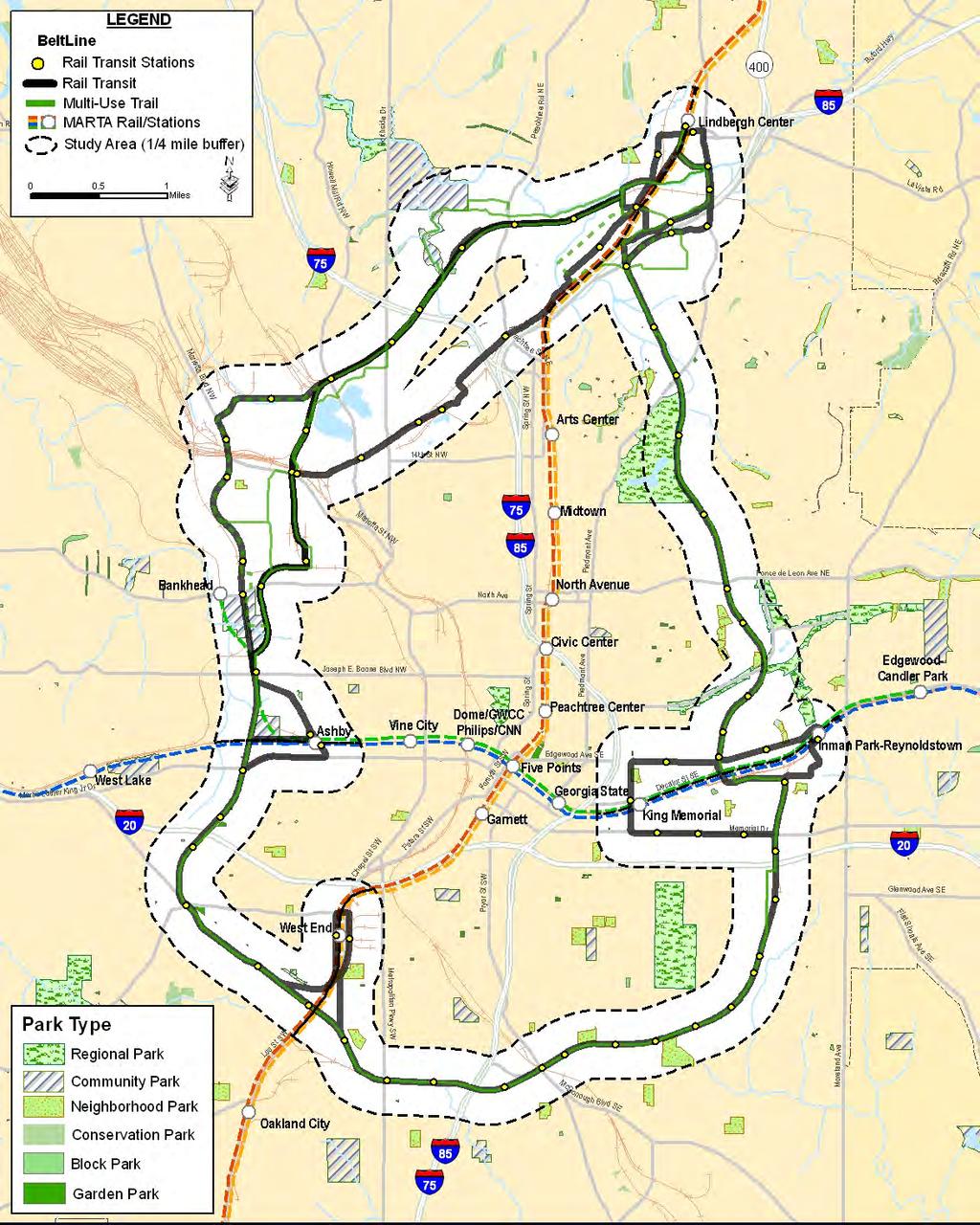 Figure 3-26: Parks Source: City of Atlanta, Department of Parks, Recreation,