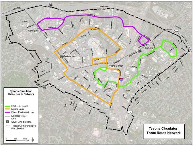 Tysons Corner Circulator Study TYSONS CORNER DRAFT CIRCULATOR STUDY Introduction The circulator study is a long range planning study with the intent to support the redevelopment and rezoning of