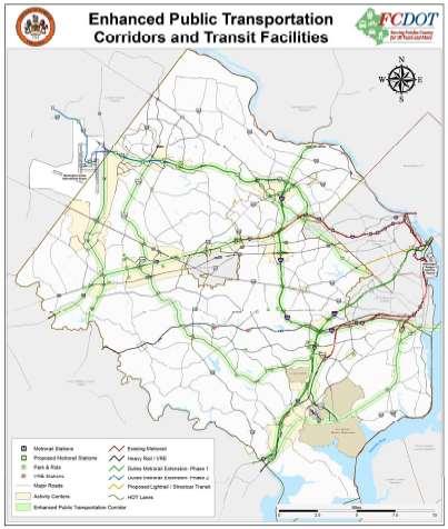 Countywide Transit Network Study COUNTYWIDE TRANSIT NETWORK STUDY Enhanced Public Transit Corridors (EPTCs) EPTCs are corridors prioritized as major transit facilities for Metrorail, light rail, bus