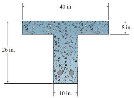 Problem Set 1 3. The T-beam is made from concrete having a specific weight of 150 lb/ft 3.