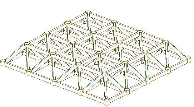 Planar trusses are composed of members that lie in the same plane and are frequently used for bridge and roof
