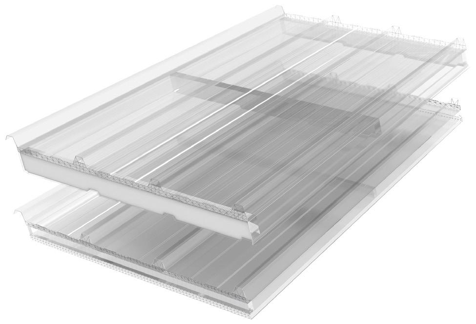 Applications Designed to be an integral part of the Trapezoidal Roof panel system, Kingspan Day-Lite is a range of coextruded, multi-wall polycarbonate rooflight offering U-values of 1.3W/m 2 K and 0.