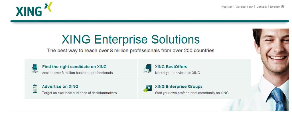 Xing enterprise solutions Xing enterprise solutions is the place to go for companies in order to use