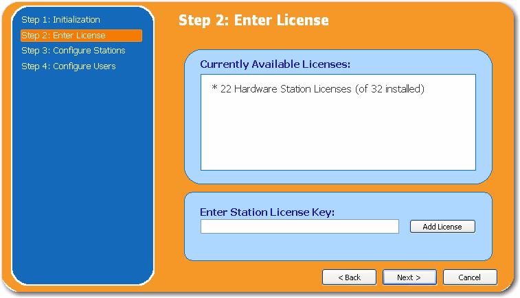 Installing & Configuring ECR Step 2: Enter License 6. Enter the Station License Key when prompted.