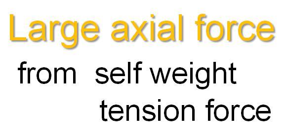 Large Axial Force 11 F PTbar mg + F PTbar Concrete