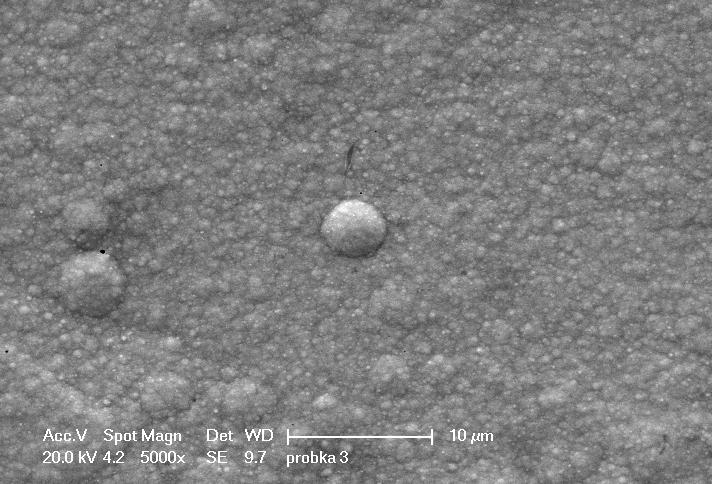 However, scanning electron microscopy observations of the Ni-Mo surface show marked influence of current density on the