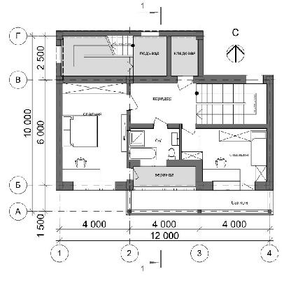 HEAT LOSS REDUCTION OF ENERGY-EFFICIENT HOME BY BUFFER AREAS Fig. 2. The first floor of the flat in the energy-efficient 4-storey building with a block ability Fig. 3.