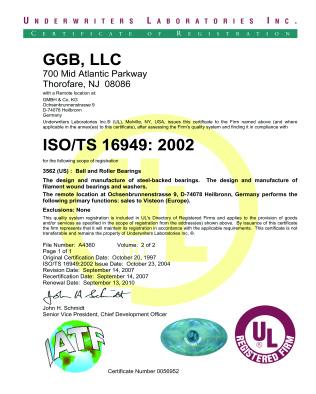 EN ISO 9001, ISO/TS